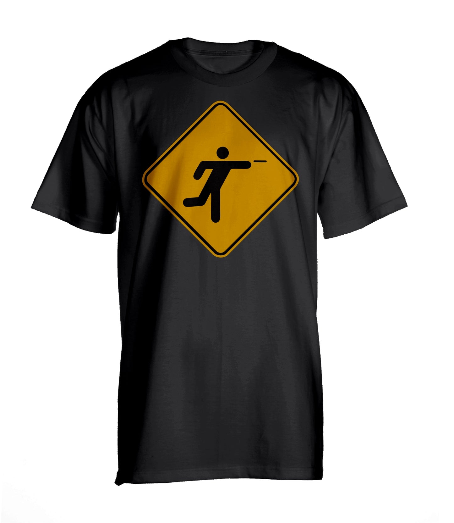 Limited Run Beware Disc Golfer Crossing Tee